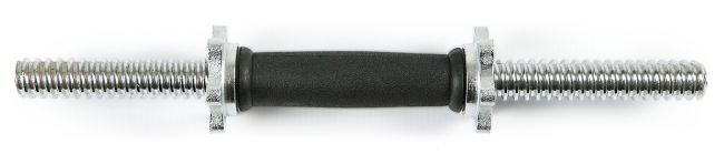 Гриф для гантелей ATLAS SPORT 25*400мм 1,65 кг (полнотелый) с резиновой ручкой